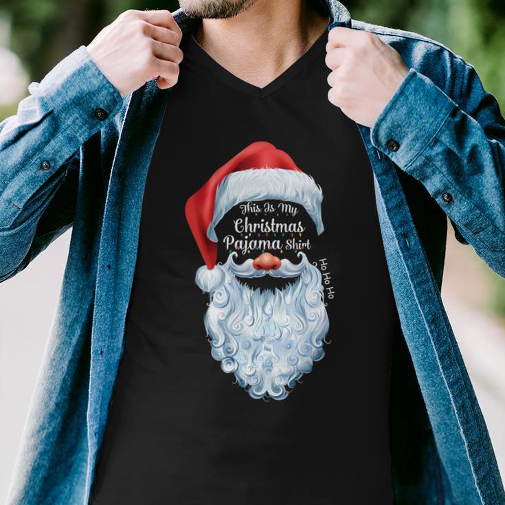 This Is My Christmas Pajama 877 Shirt Men V-Neck Tshirt