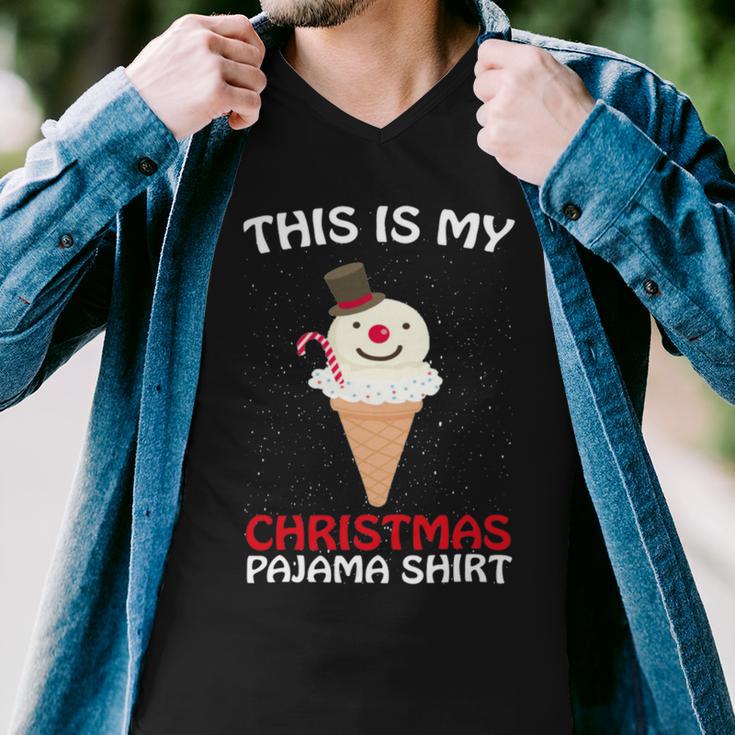 This Is My Christmas Pajama 879 Shirt Men V-Neck Tshirt