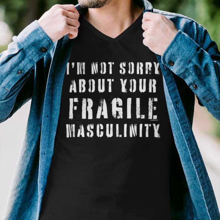 Too Clumsy To Be Around Fragile Masculinity 214 Shirt Men V-Neck Tshirt