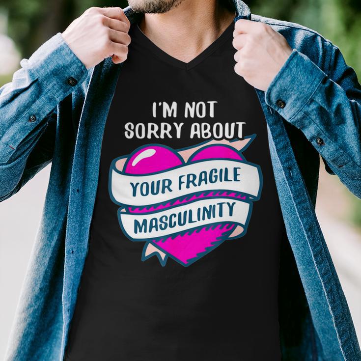 Too Clumsy To Be Around Fragile Masculinity 215 Shirt Men V-Neck Tshirt