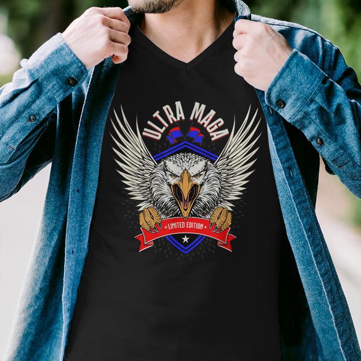 Ultra Maga Eagle Proud Ultra Maga Men V-Neck Tshirt