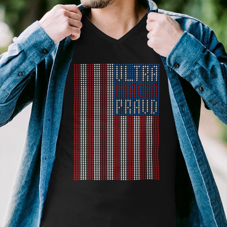 Ultra Maga Proud Patriotic Tshirt Men V-Neck Tshirt