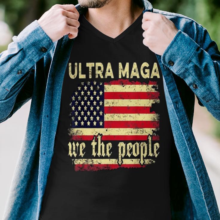 Ultra Maga We The People Vintage Men V-Neck Tshirt