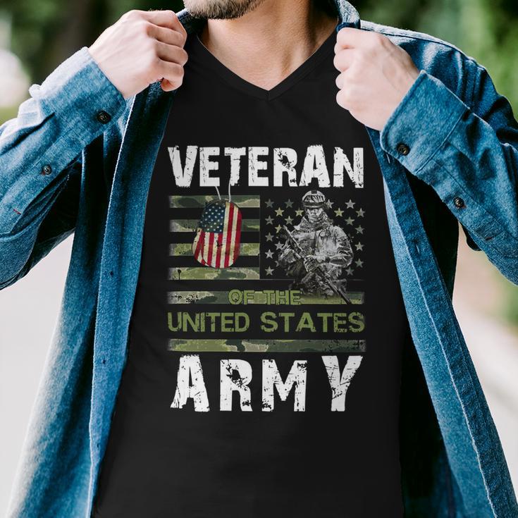 Veteran Veterans Day Us Army Veteran 8 Navy Soldier Army Military Men V-Neck Tshirt