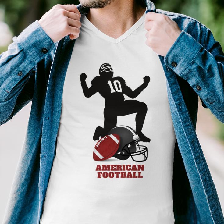 American Football Men V-Neck Tshirt