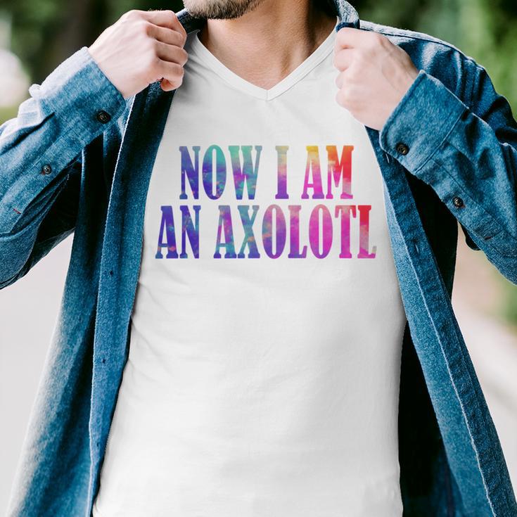 Axolotl Squishmallow Men V-Neck Tshirt