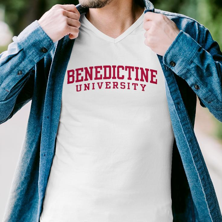 Benedictine University Teacher Student Gift Men V-Neck Tshirt