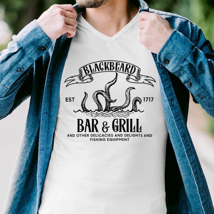 Blackbeards Bar And Grill Est Men V-Neck Tshirt