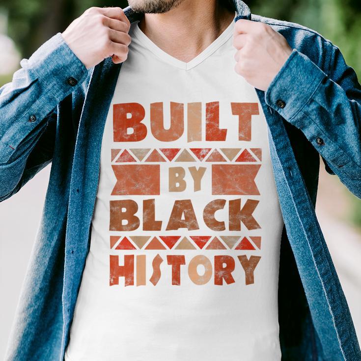 Built By Black History African American Pride Men V-Neck Tshirt