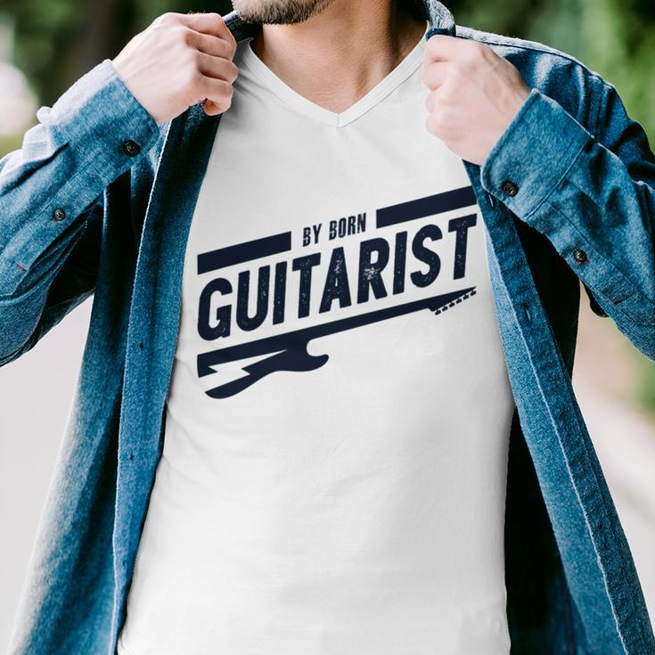 By Born Guitarist Men V-Neck Tshirt