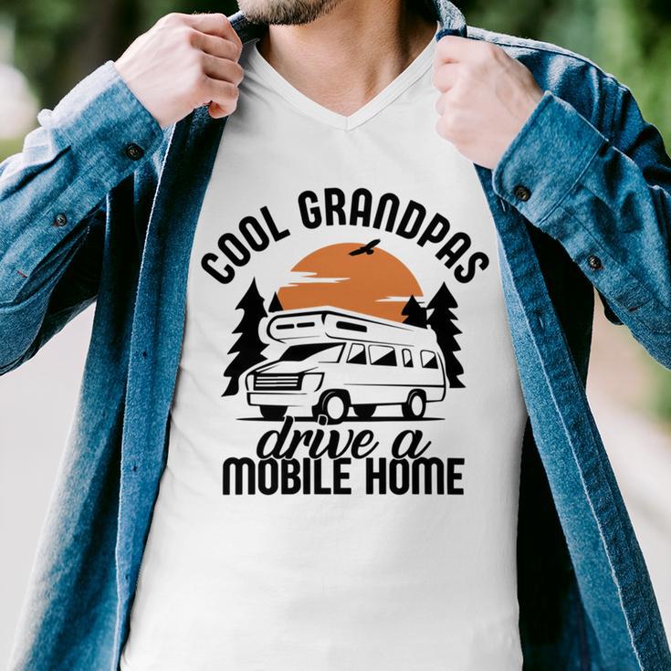 Cool Grandpas Drive A Mobile Home Men V-Neck Tshirt