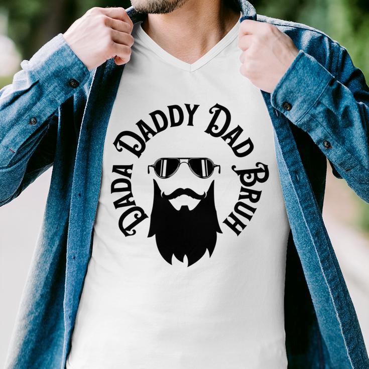 Dada Daddy Dad Bruh - Dad Dude Men V-Neck Tshirt