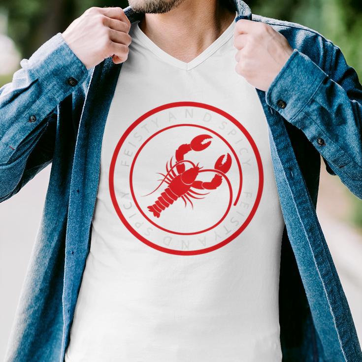 Feisty And Spicy Funny Men V-Neck Tshirt