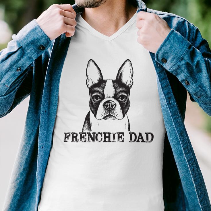 Frenchie Dad French Bulldog Dog Lover Funny Men 605 Trending Shirt Men V-Neck Tshirt