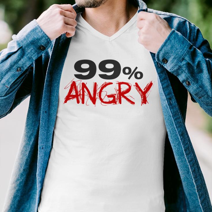 Funny 99 Angry Classic Tshirt V2 Men V-Neck Tshirt