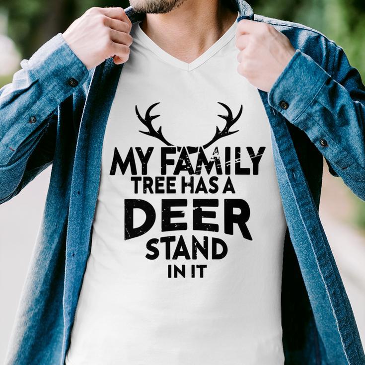 Funny Deer Quotemy Family Tree Has A Deer Stand In It Deer Lovers Men V-Neck Tshirt