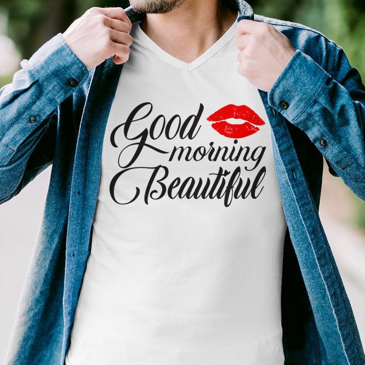 Good Morning Beautiful Men V-Neck Tshirt