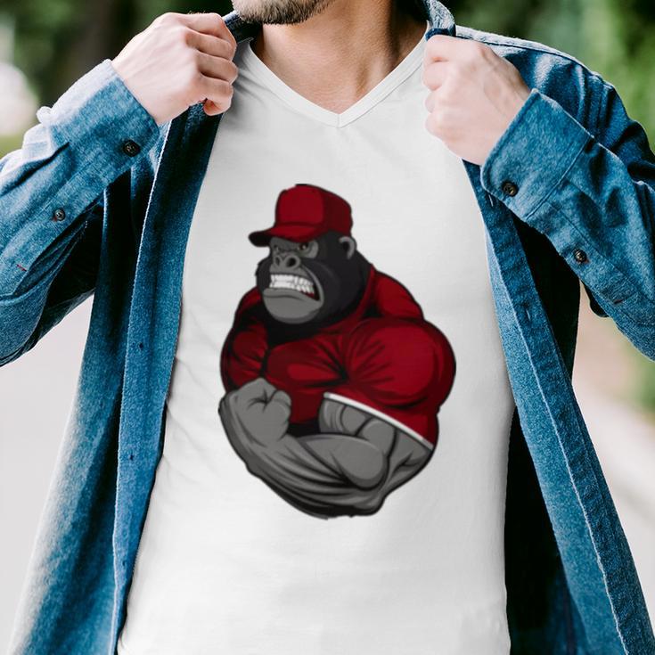 Gorilla Muscle Men V-Neck Tshirt