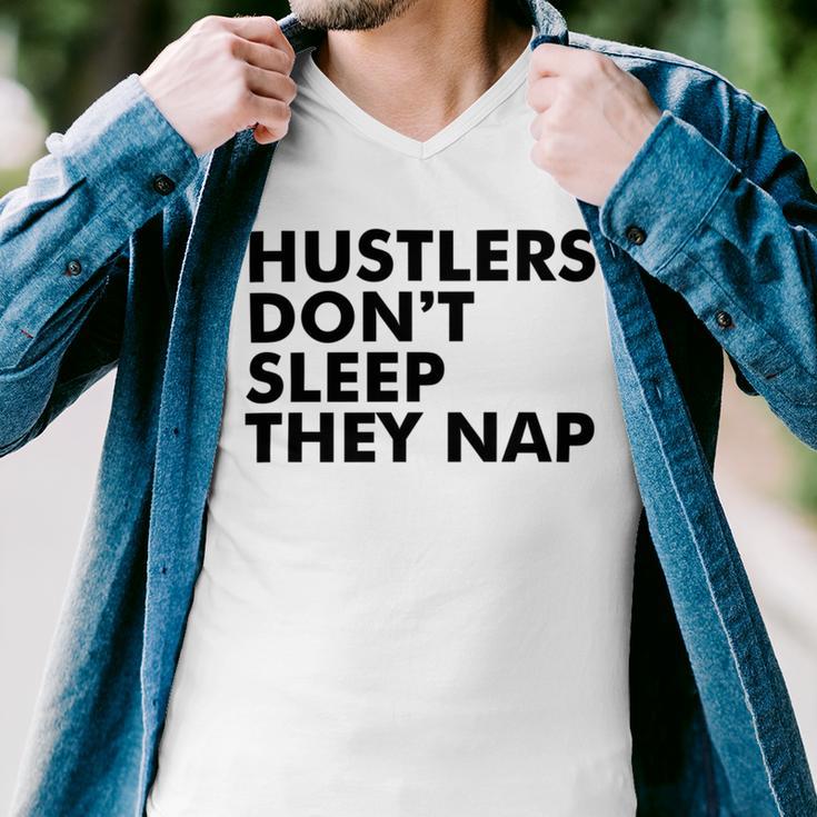 Hustlers Dont Sleep They Nap V2 Men V-Neck Tshirt