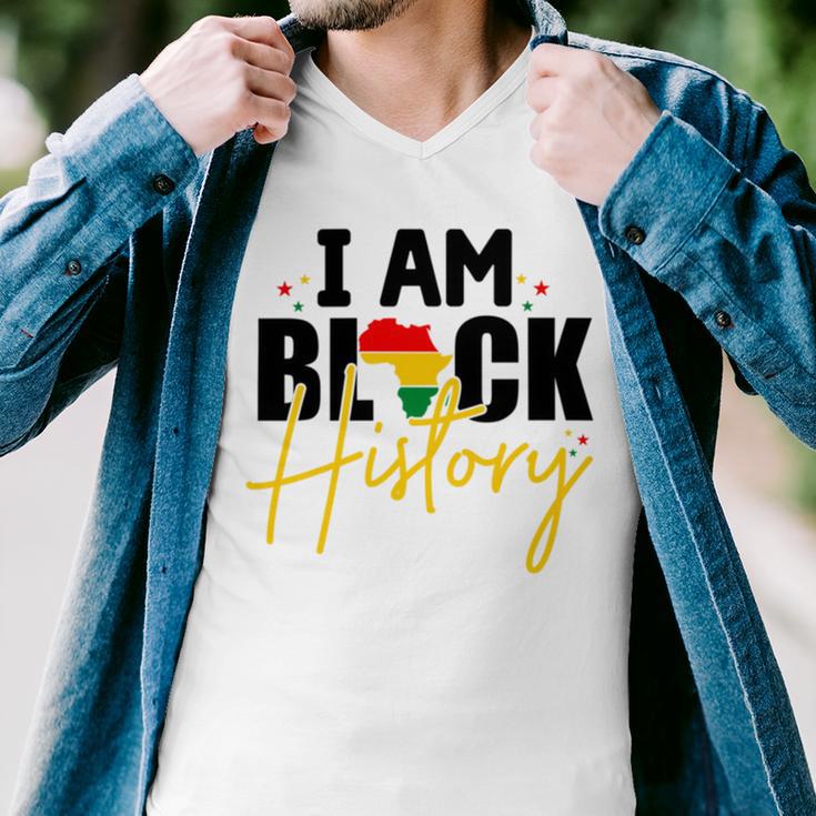 I Am Black History V2 Men V-Neck Tshirt