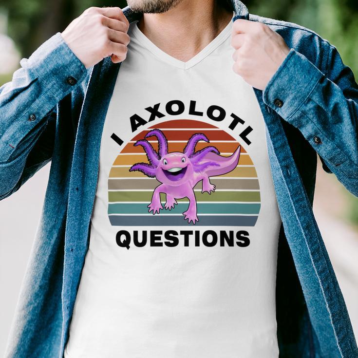 I Axlotl Questions Cute Axlotl V3 Men V-Neck Tshirt