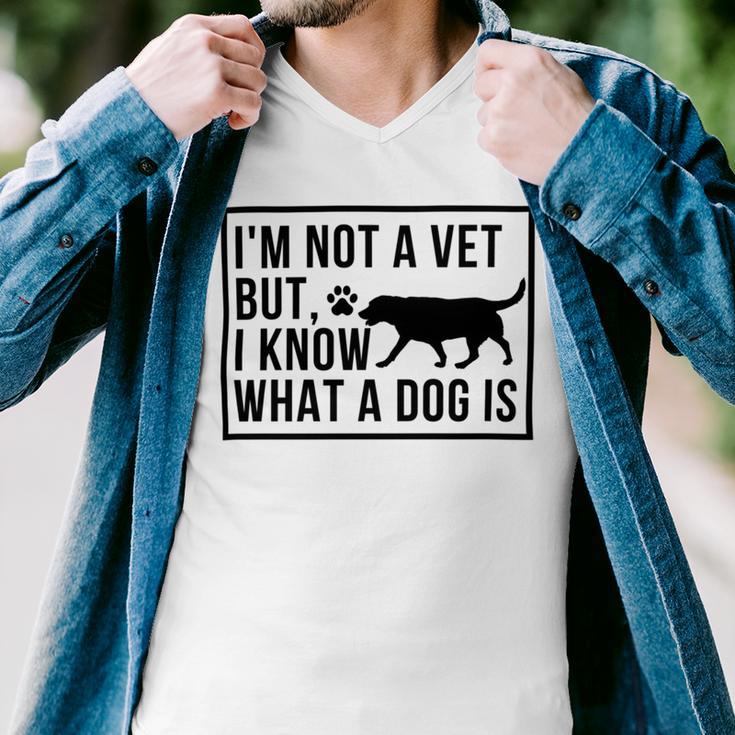 Im Not A Vet But I Know What A Dog Is Transgender Gift Men V-Neck Tshirt