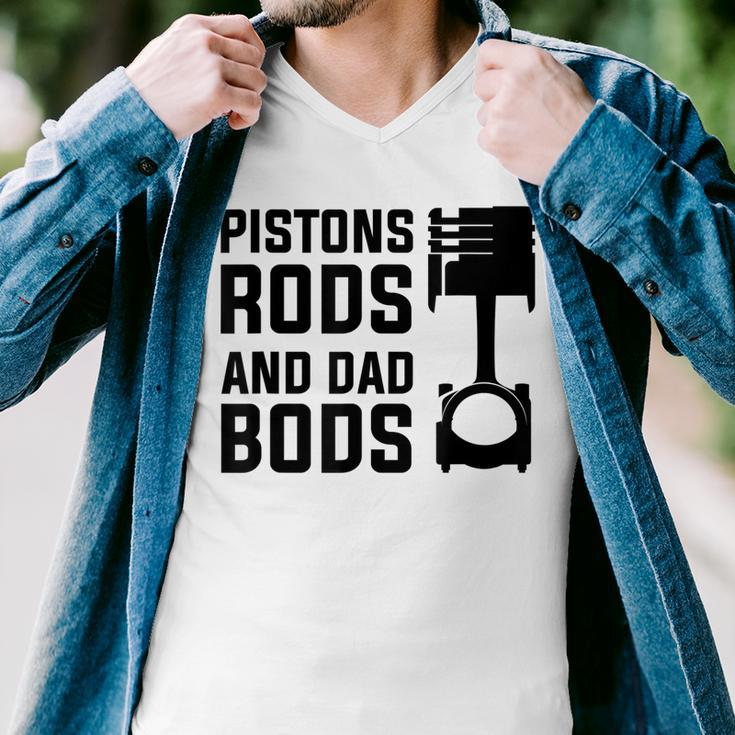 Mens Pistons Rods And Dad Bods Men V-Neck Tshirt