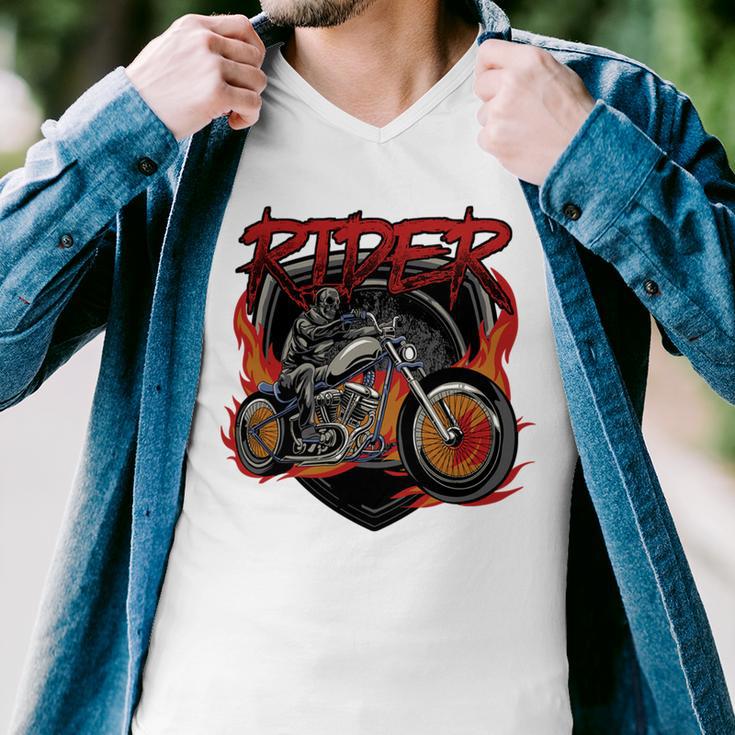 Motorcycle Halloween Costume Motorbike 497 Shirt Men V-Neck Tshirt