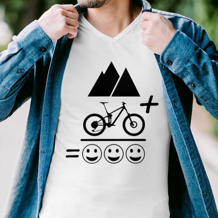 Mountain Biking Funny - Mountain Bike Happiness 194 Shirt Men V-Neck Tshirt