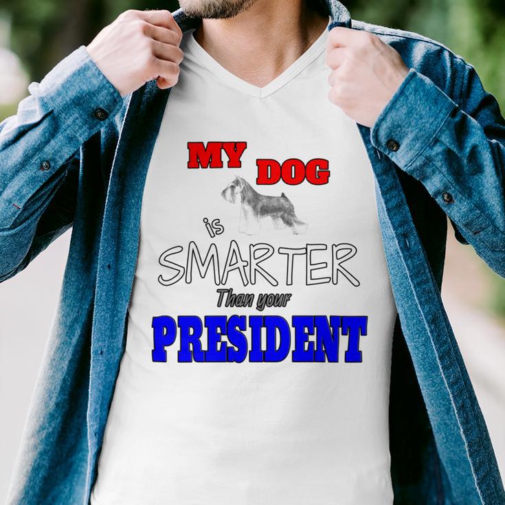 My Dog Is Smarter Than Your President Men V-Neck Tshirt