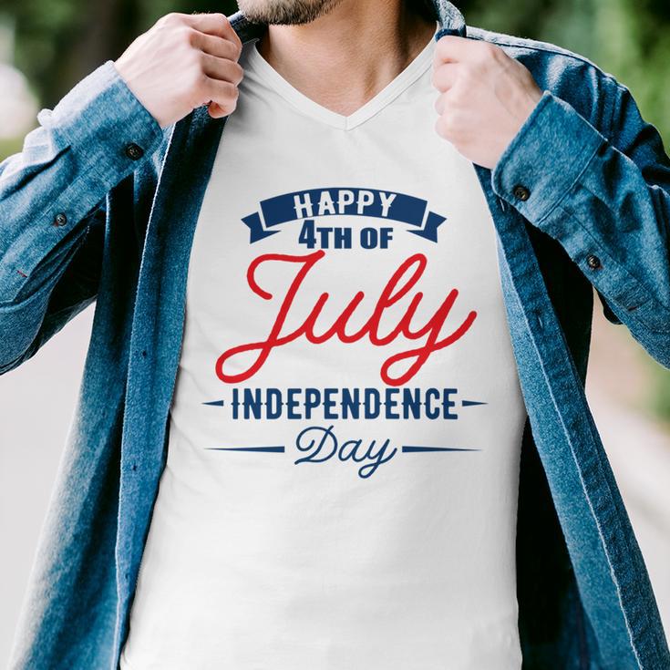 Official Happy 4Th Of July Independence Day Men V-Neck Tshirt