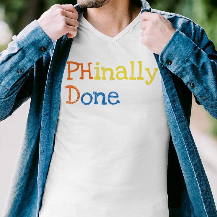 Phinally Done Men V-Neck Tshirt