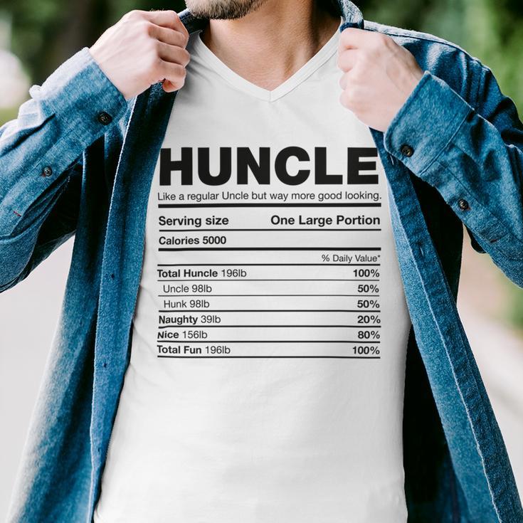 Premium Huncle Like A Regular Uncle But Way More Good Looking Nutrition Chart Men V-Neck Tshirt