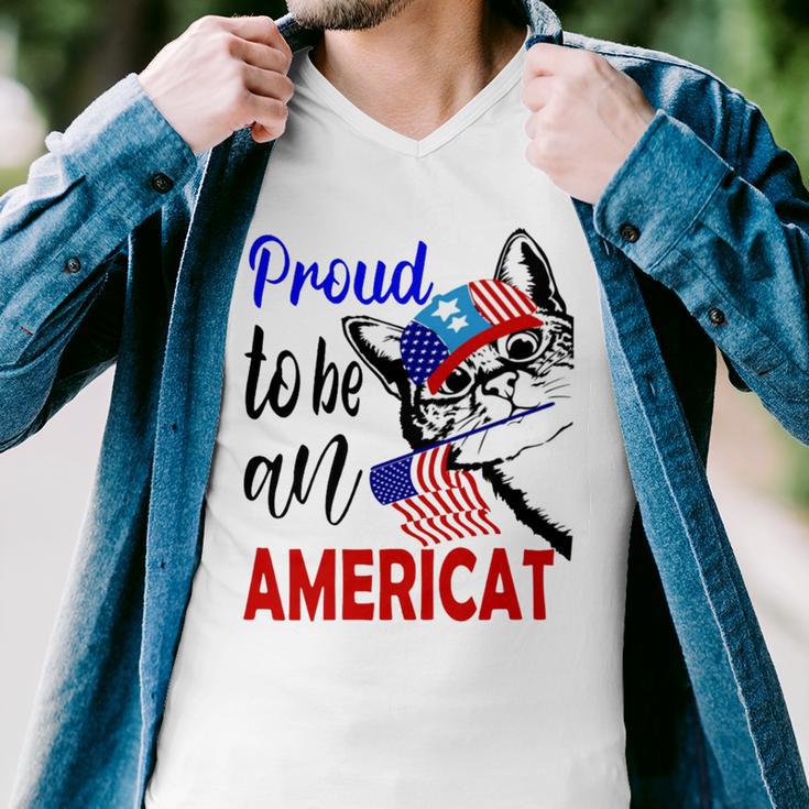 Proud To Be An Americat 807 Shirt Men V-Neck Tshirt