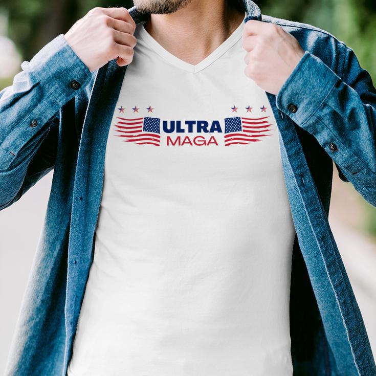 Ulltra Maga Amarican Wings Men V-Neck Tshirt