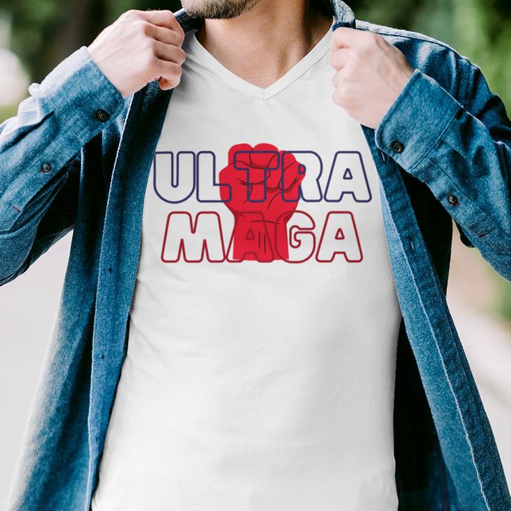 Ultra Maga V27 Men V-Neck Tshirt