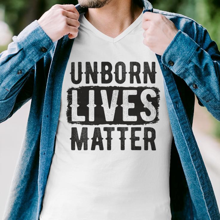 Unborn Lives Matter Men V-Neck Tshirt