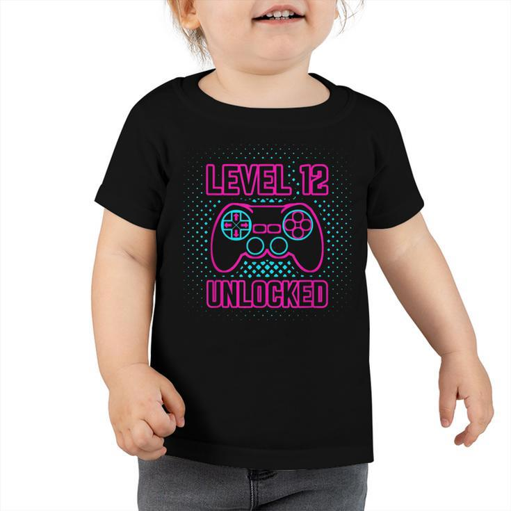 12 Year Old 12Th Video Gamer Gaming Birthday Party Boys Girl  Toddler Tshirt