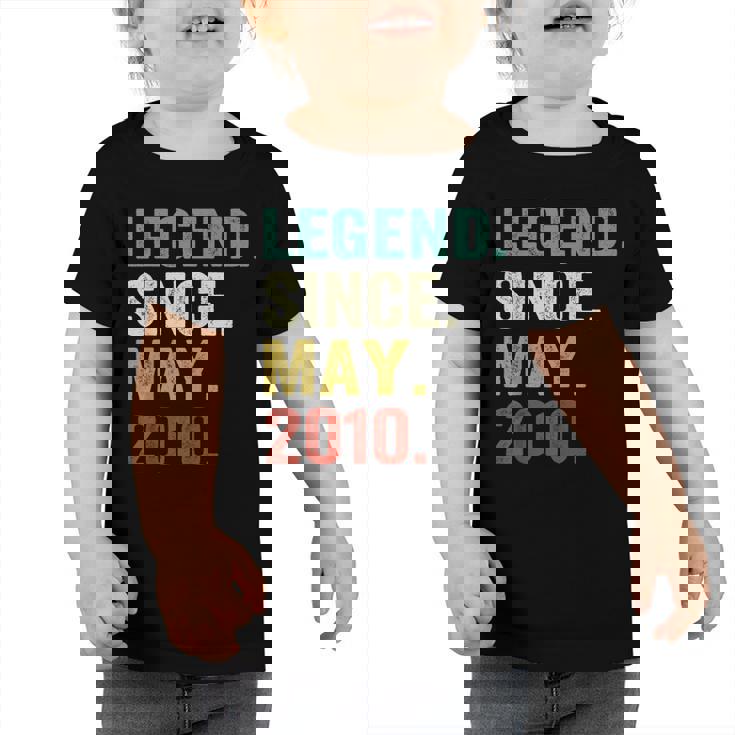 12 Years Old Legend Since May 2010 12Th Birthday Gifts  Toddler Tshirt