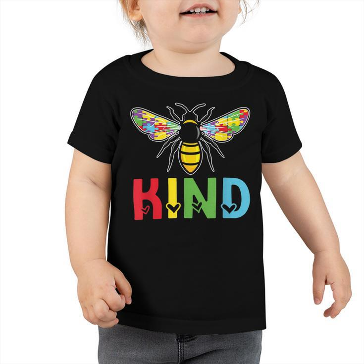 Bee Bee Bee Kind Autism Puzzle  Autistic  Autism Awareness Toddler Tshirt