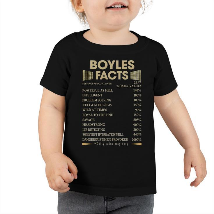 Boyles Name Gift   Boyles Facts Toddler Tshirt