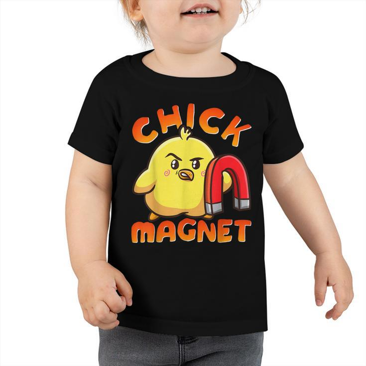 Chicken Chicken Chick Magnet Funny Halloween Costume Magnetic Little Chicken Toddler Tshirt