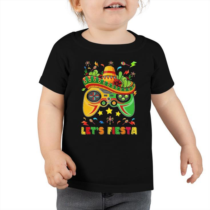 Cinco De Mayo  Kids Lets Fiesta Gamer Boy Video Games Toddler Tshirt