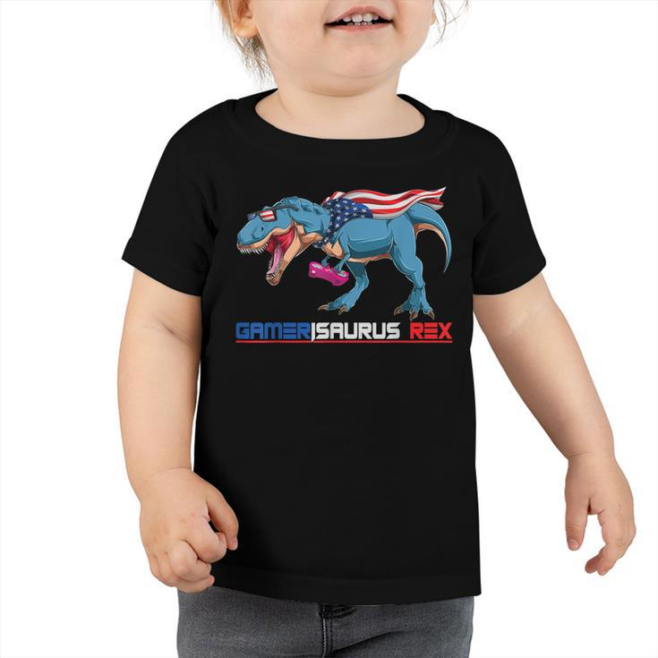 Cool 4Th Of July  T Rex Dinosaur Amerisaurus Rex  Toddler Tshirt