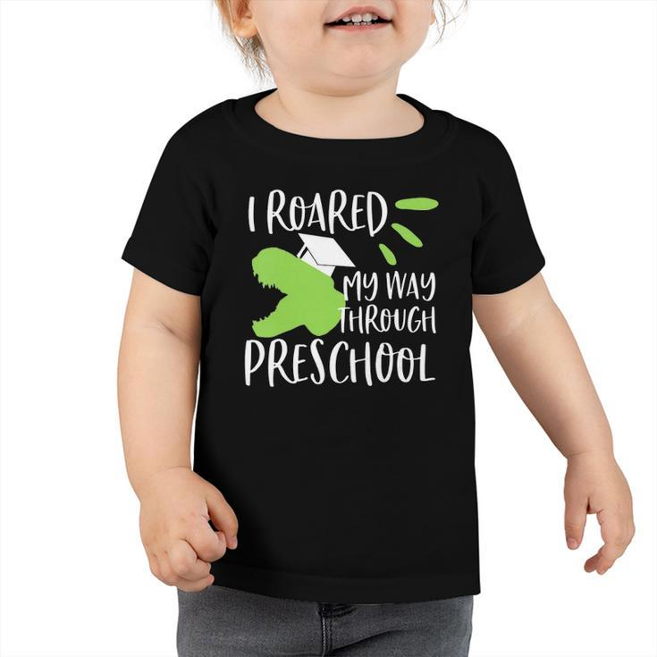 Kids Dinosaur Preschool Graduation For Boys 2022 Graduate Toddler Tshirt