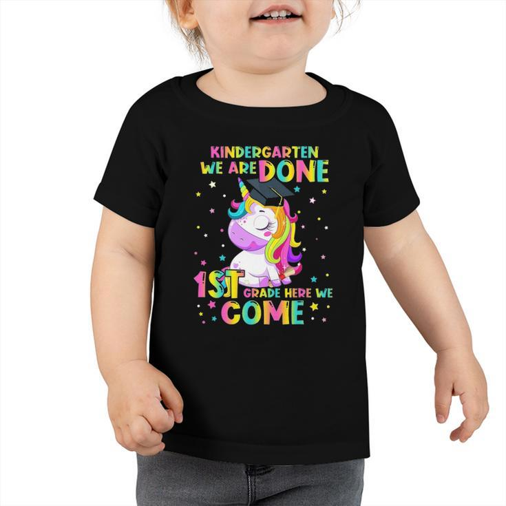 Kindergarten Graduation Magical Unicorn Graduate For Girls Toddler Tshirt