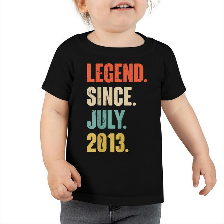 Legend Since July 2013 - 9 Year Old Gift 9Th Birthday  Toddler Tshirt