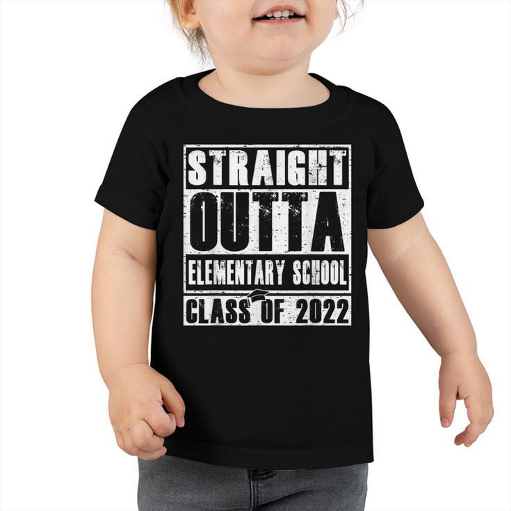 Straight Outta Elementary School Grad 2022 Graduation Gifts Toddler Tshirt