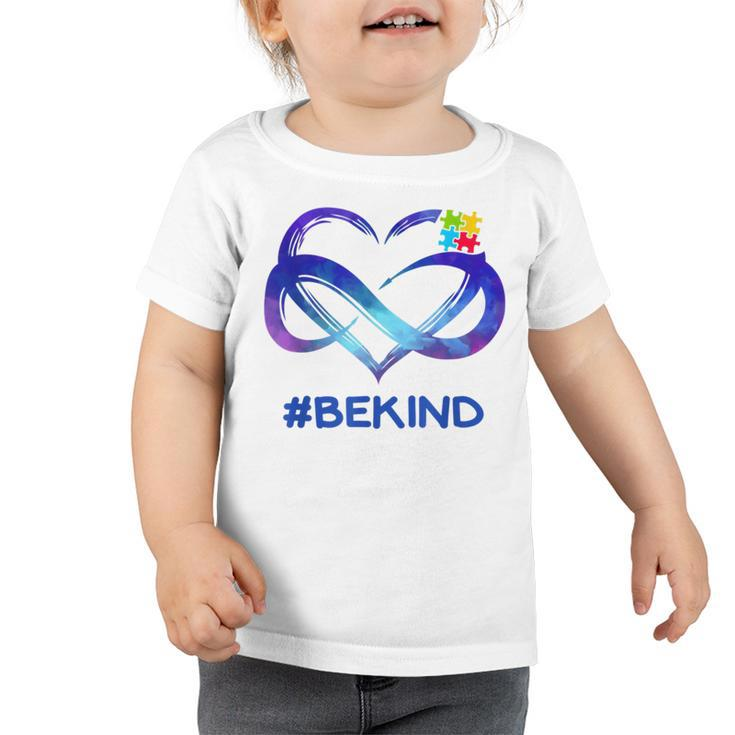 Be Kind Autism Awareness Heart Autism Awareness Month Toddler Tshirt