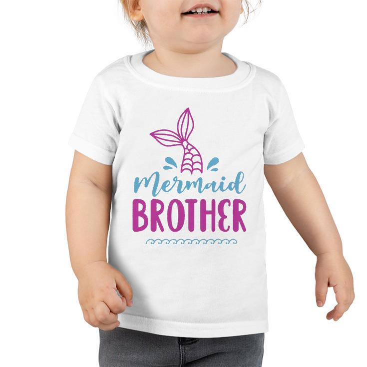 Birthday Mermaid Brother Matching Family For Boys Toddler Tshirt